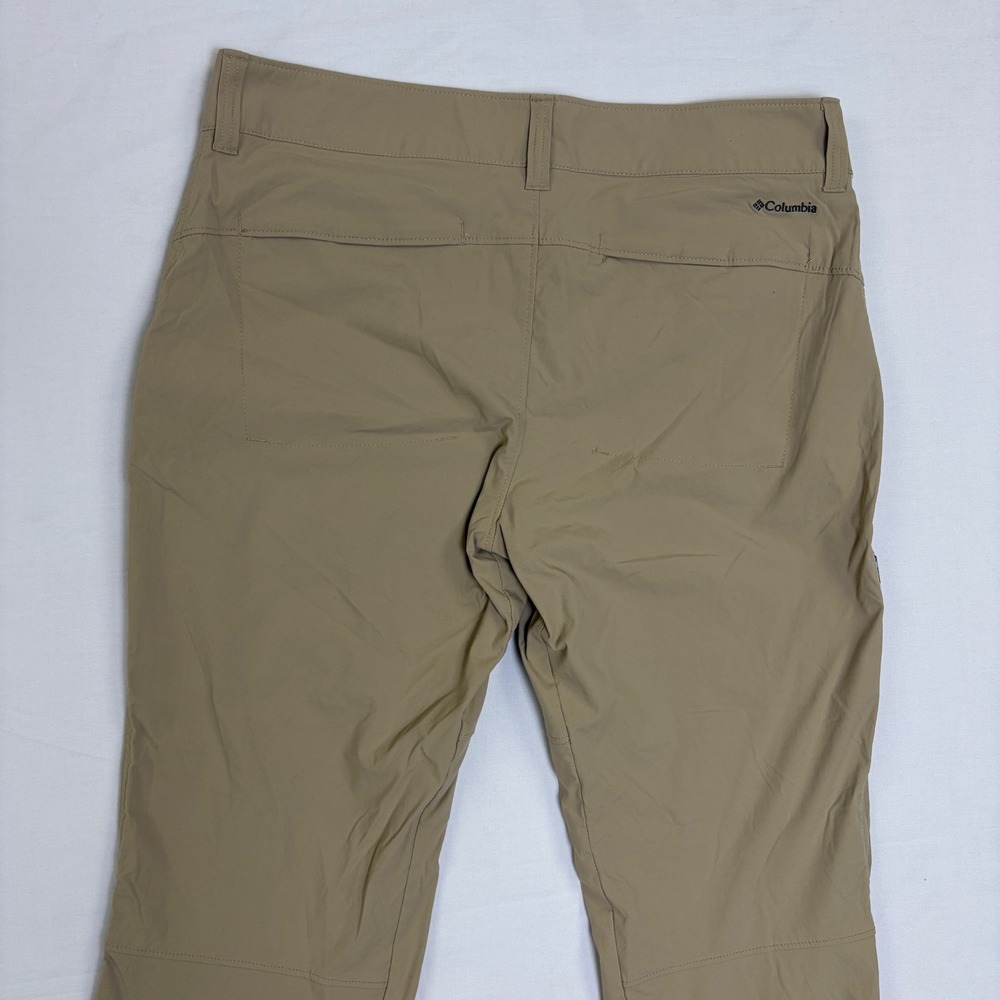 Columbia Saturday Trail II Stretch Hiking Pants Tan Khaki Womens 14 Gorp - Picture 10 of 11